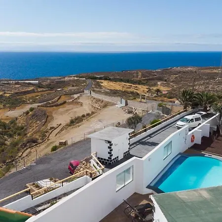 Charming House, Wifi, Pool With Direct Ocean View, Tenerife Apartman Fasnia
